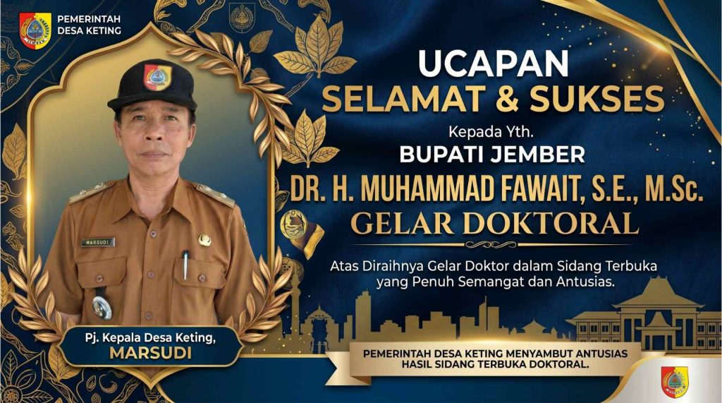 Kesejahteraan Petani Keting Jadi Prioritas: Pj. Kades Marsudi Sambut Optimis Gelar Doktor Gus Fawait