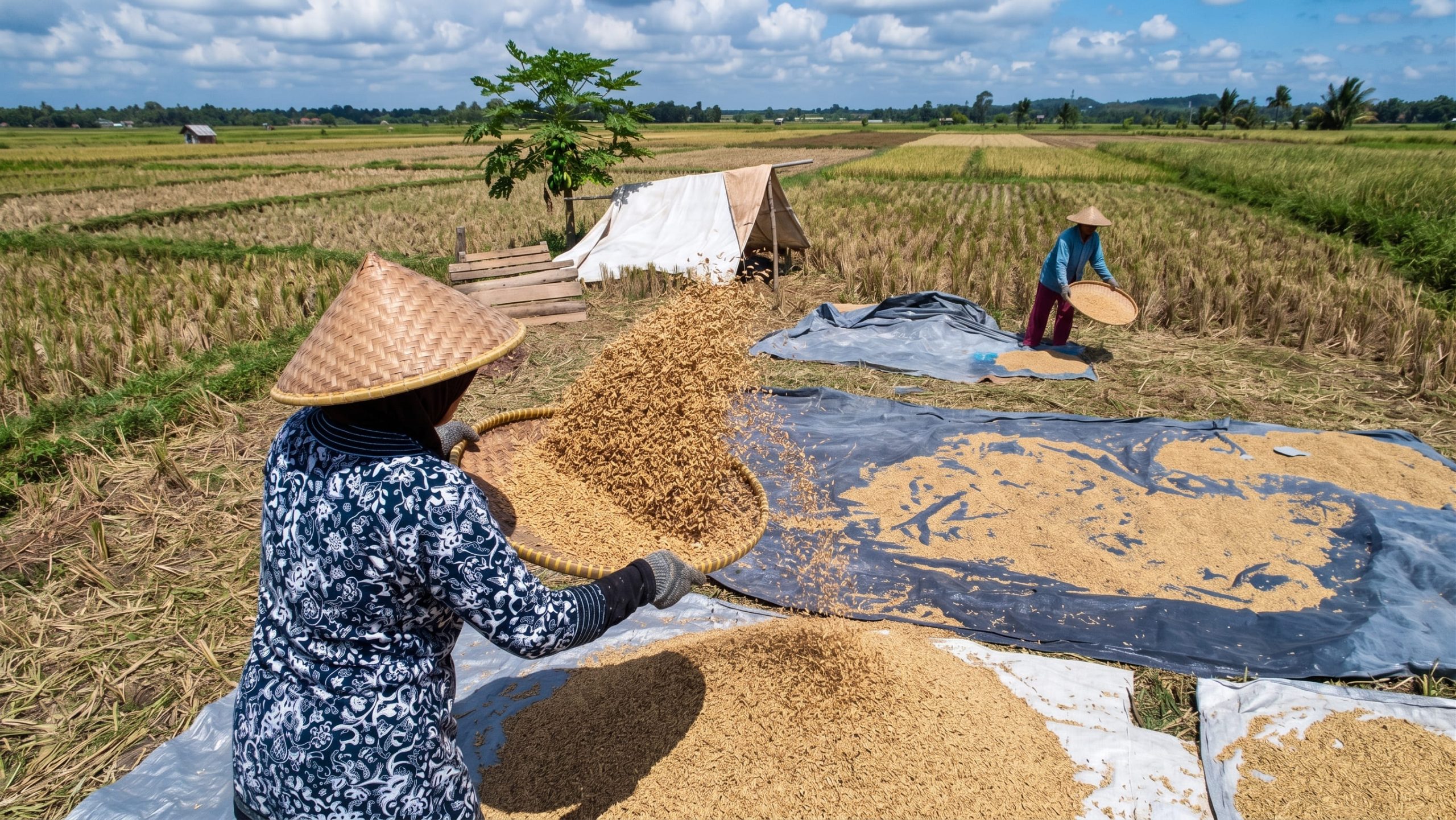 Serapan Gabah Petani Nasional Tembus 98 Persen Target di Sentra Lumbung Padi, Bulog dan Bapanas Jamin Ketahanan Pangan